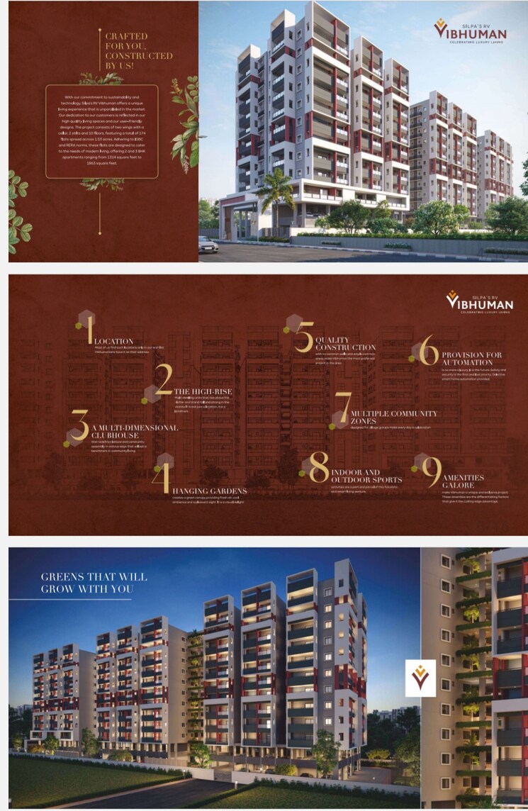 Exterior View, rv-vibhuman 3 Bedroom 1862 Sq.Ft. Apartment In Kondapur Hyderabad 8037859