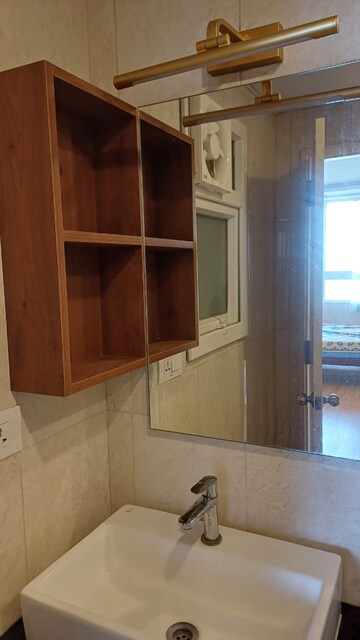 Bathroom in 2 BHK Apartment at Mantri Lithos, Thanisandra – for Rent