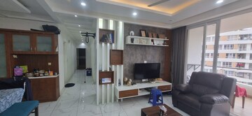 Living Room in 2.5 BHK Apartment at Mantri Lithos, Thanisandra – for Rent