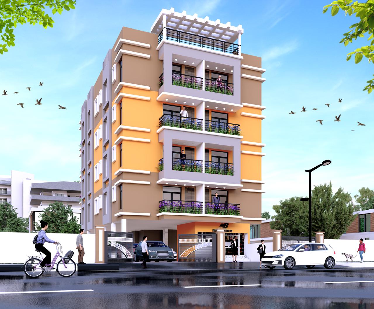 3 BHK Builder Floor For Sale in New Town Action Area 1