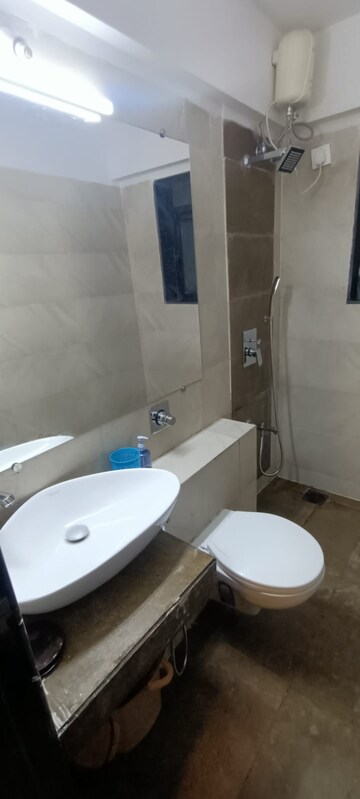 Bathroom in 3 BHK Apartment at Hubtown Hill Crest, Andheri East – for Rent