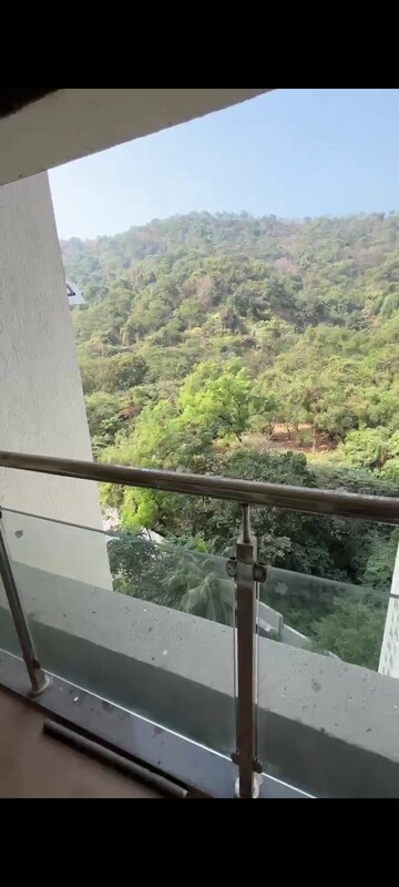 Balcony in 3 BHK Apartment at Mahavir Square, Manpada – for Rent