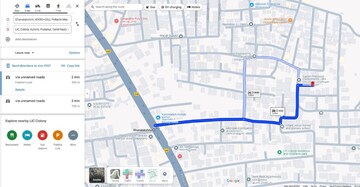  Warehouse – Map Location View at Lic Colony - for Sale