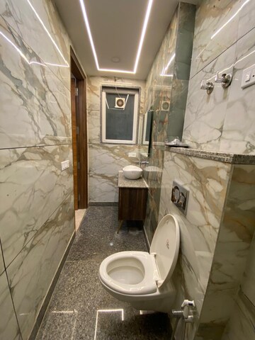 Bathroom in 3 BHK Builder Floor at Paschim Vihar – for Rent