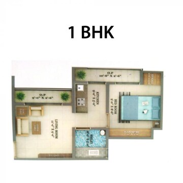 Floor Plan in 1 BHK Apartment at Seven Eleven Apna Ghar Phase III, Mira Road – for Sale