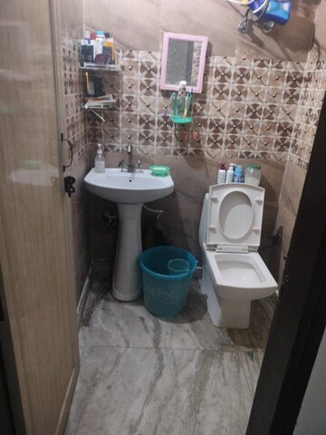 Bathroom in 2 BHK Apartment at Raj Nagar Extension – for Rent