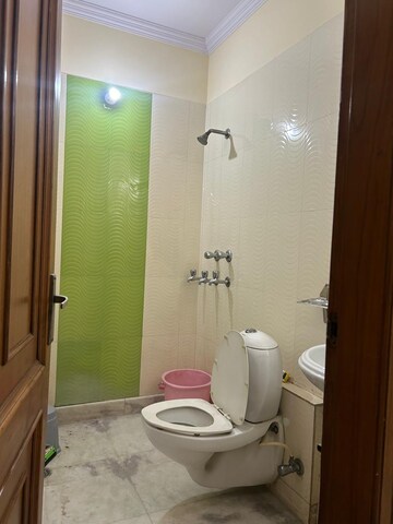 Bathroom in 2 BHK Builder Floor at Paschim Vihar – for Rent