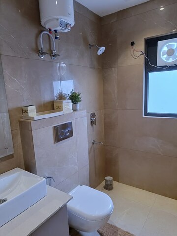 Bathroom in 3 BHK Apartment at Suncity Vatsal Valley, Gwal Pahari – for Rent