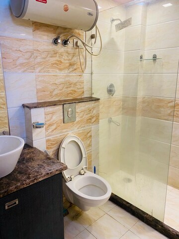 Bathroom in 3 BHK Apartment at Greater Kailash Part 3 – for Rent