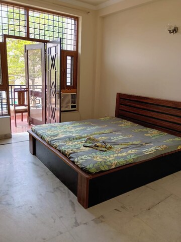 Bedroom in 3 BHK Builder Floor at Ansal Sushant Lok I, Sector 43 – for Rent