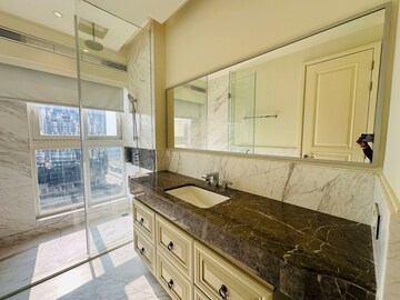 Attached Bathroom in 1 BHK Apartment at Bhartiya Leela Residences, Thanisandra Main Road – for Rent