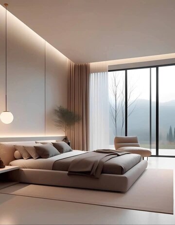 Bedroom in 3.5 BHK Builder Floor at Krishna Nagar – for Rent