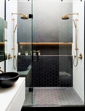 Bathroom in 3.5 BHK Builder Floor at Krishna Nagar – for Rent