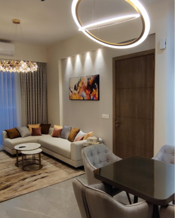Living Room in 2.5 BHK Builder Floor at M3M Antalya Hills, Sector 79 – for Sale