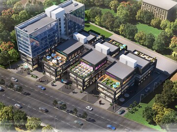  Shop – Exterior View View at Magarpatta City - for Rent