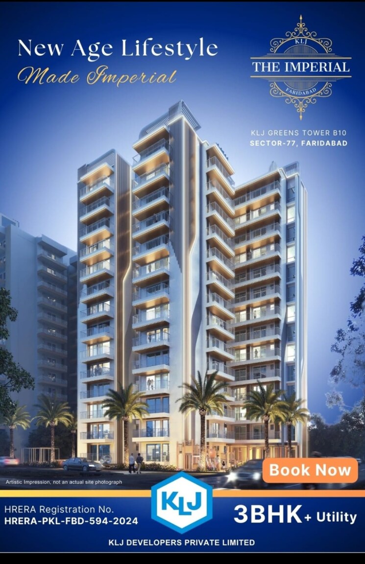 Exterior View, sector 77 3.5 Bedroom 1720 Sq.Ft. Apartment In Sector 77 Faridabad 8039203