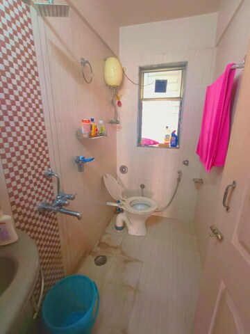 Bathroom in 3.5 BHK Apartment at Om Srishti, Kharghar – for Rent