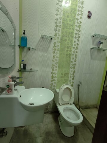 Bathroom in 3 BHK Builder Floor at Greater Kailash I – for Rent