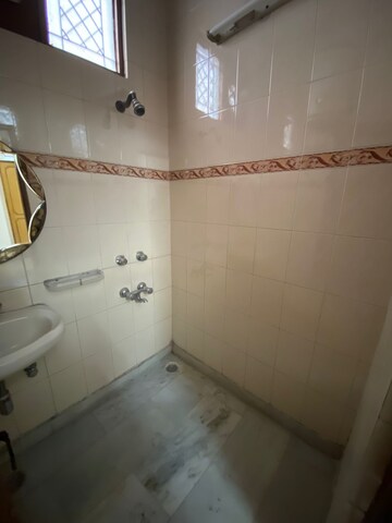 Bathroom in 3 BHK Builder Floor at Paschim Vihar – for Rent