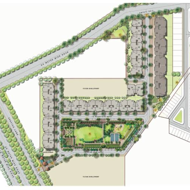 Master Plan, emaar-marbella-phase-2  355 Sq.Yd. Plot In Sector 66 Gurgaon 8039689