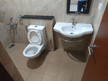 Bathroom in 3 BHK Apartment at Gopalan Lake Front, Electronic City Phase I – for Rent