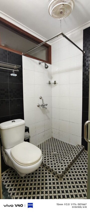 Bathroom in 3 BHK Builder Floor at Defence Colony – for Rent