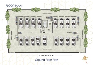 Floor Plan in 2 BHK Apartment at Pushpak Palladium, Kharghar Sector 11 – for Sale