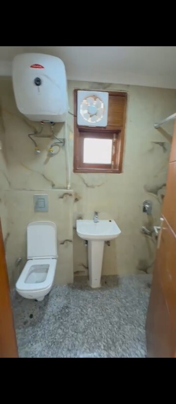 Bathroom in 3 BHK Builder Floor at Mehrauli – for Rent