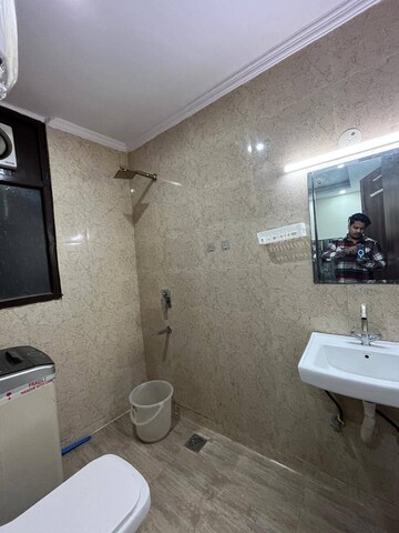 Bathroom in 2 BHK Apartment at Freedom Fighters Enclave – for Rent