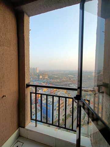 Balcony in 2 BHK Apartment at Runwal Gardens, Dombivli East – for Rent