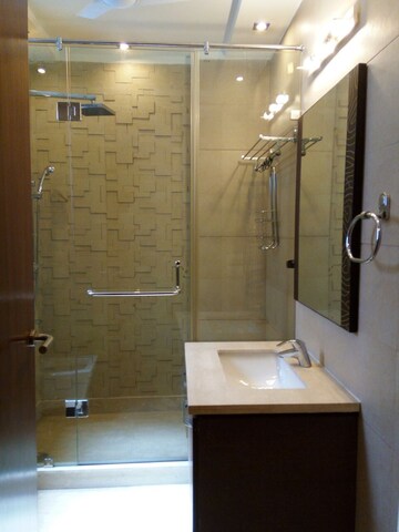 Bathroom in 3 BHK Builder Floor at Panchsheel Park – for Rent