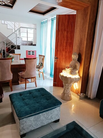 Living Room in 3 BHK Apartment at Golden Sand Apartments, Dhakoli Village – for Rent