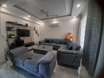 Living Room in 3 BHK Apartment at Golden Sand Apartments, Dhakoli Village – for Rent