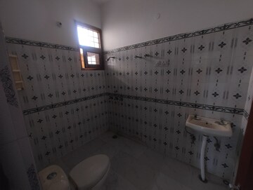 Bathroom in 3 BHK Apartment at Sushma Crescent, Dhakoli Village – for Rent