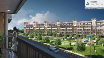 Balcony in 3 BHK Apartment at Sushma Valencia, International Airport Road – for Rent