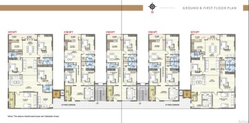 Floor Plan in 3 BHK Apartment at Maharani Peta – for Sale