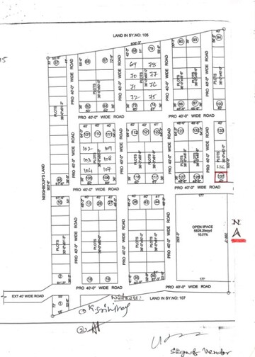 Plot – Map Location View at Pargi - for Sale