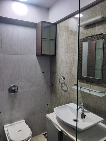 Bathroom in 2 BHK Apartment at Blue Mountains, Malad East – for Rent