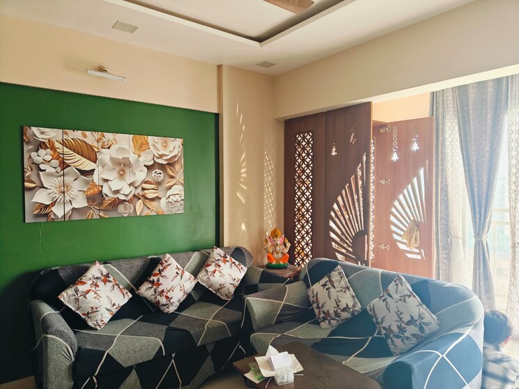 Living Room, mantra-insignia 3 Bedroom 978 Sq.Ft. Apartment In Mundhwa Pune 8041396