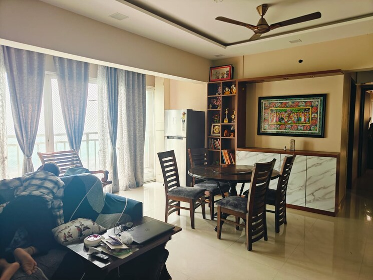 Living Room, mantra-insignia 3 Bedroom 978 Sq.Ft. Apartment In Mundhwa Pune 8041396
