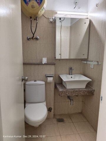 Bathroom in 3 BHK Apartment at Ardee City Palm Grove Heights, Sector 52 – for Rent