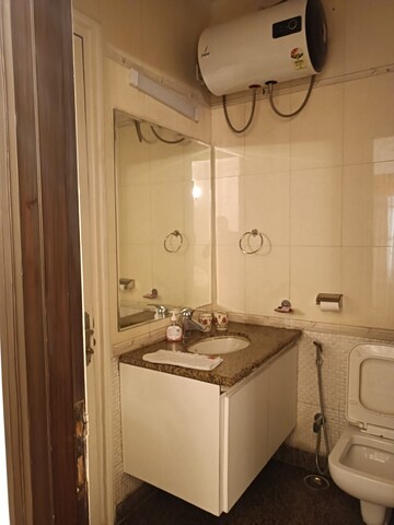 Bathroom in 3 BHK Builder Floor at Lajpat Nagar – for Rent