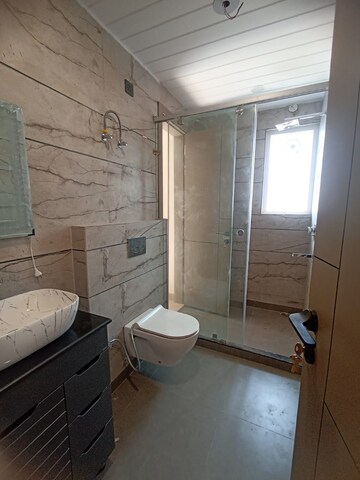Bathroom in 3 BHK Builder Floor at Paschim Vihar – for Rent