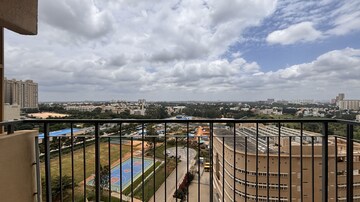 Balcony in 3 BHK Apartment at Bhartiya Nikoo Homes Phase 2, Thanisandra Main Road – for Sale