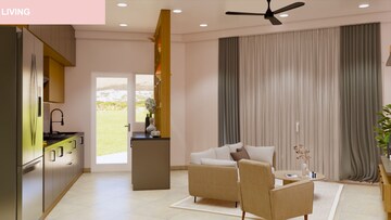 Living Room in 3 BHK Apartment at Bhartiya Nikoo Homes Phase 2, Thanisandra Main Road – for Sale