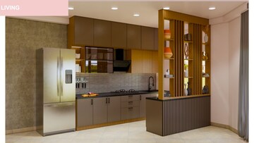 Kitchen in 3 BHK Apartment at Bhartiya Nikoo Homes Phase 2, Thanisandra Main Road – for Sale