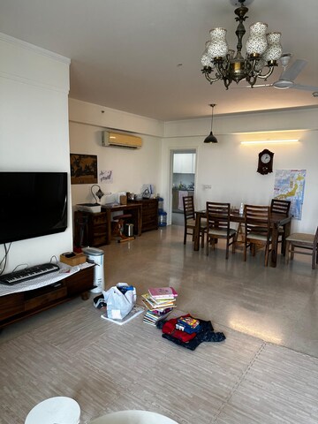 Living Room in 3 BHK Apartment at DLF Park Place, Sector 54 – for Rent