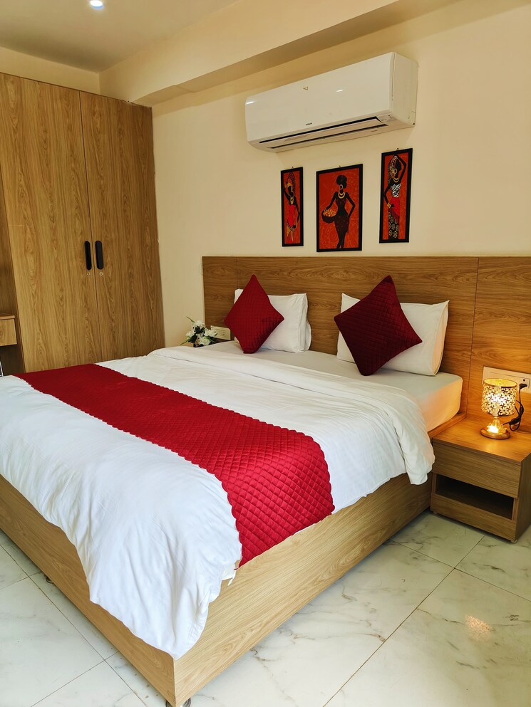 Bedroom, cosmos-floors 1 RK 800 Sq.Ft. Builder Floor In Sector 52 Gurgaon 8042393