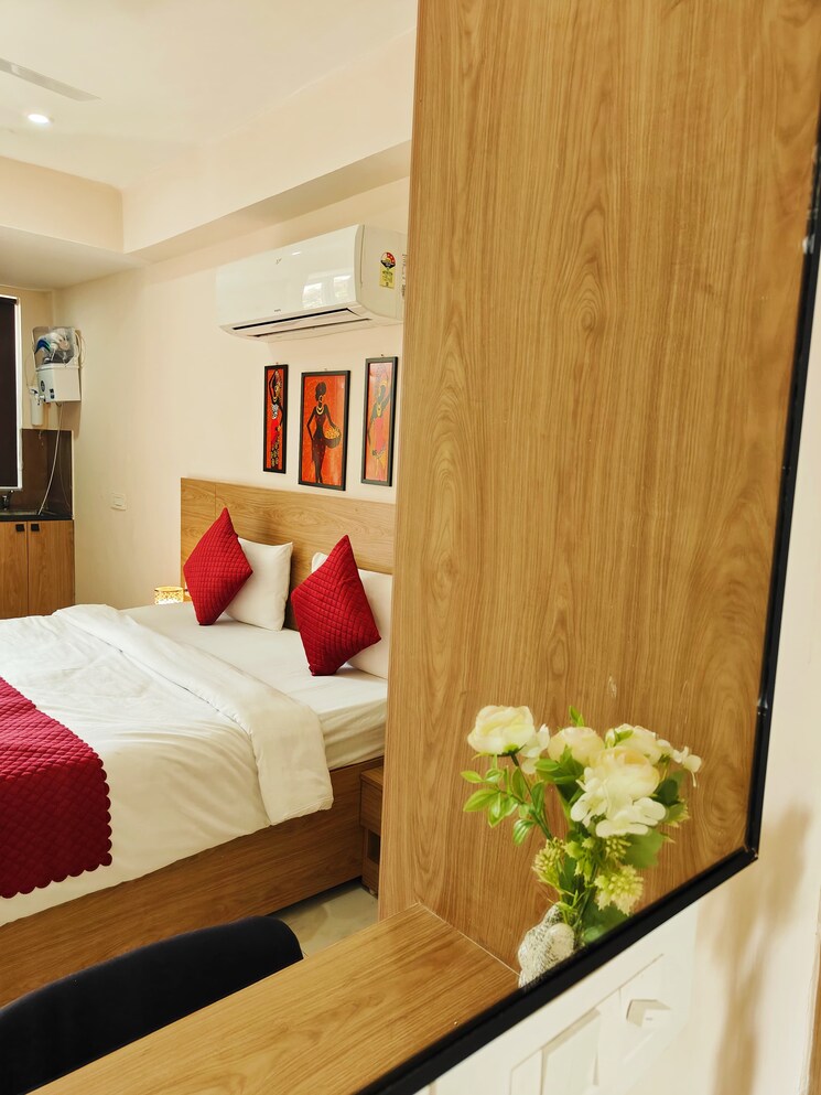 Bedroom, cosmos-floors 1 RK 800 Sq.Ft. Builder Floor In Sector 52 Gurgaon 8042393