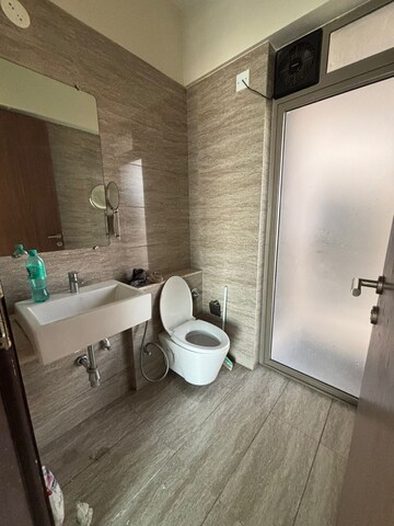 Bathroom in 3 BHK Apartment at Sheth Auris Serenity Tower 1, Malad West – for Rent